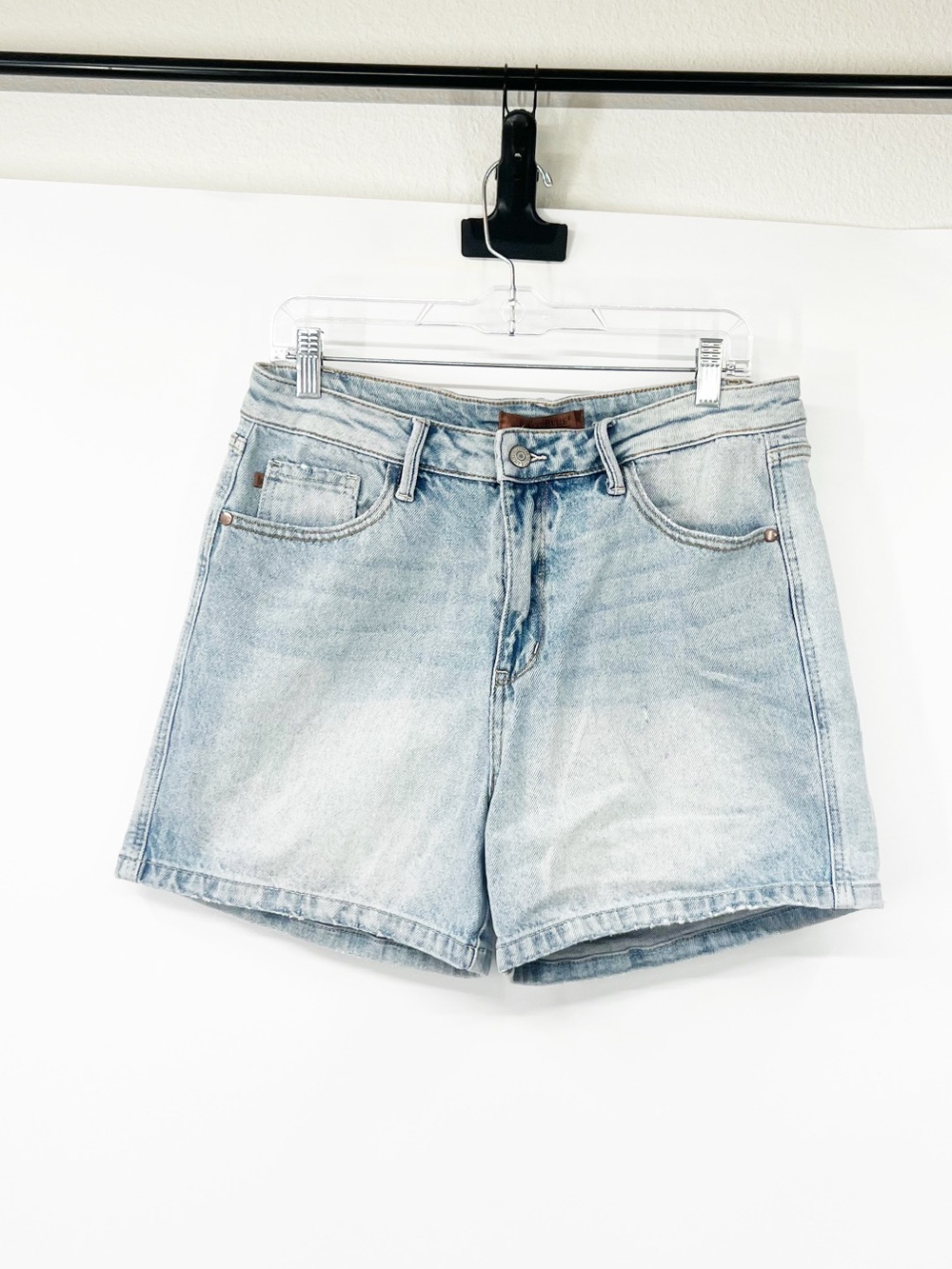 Judy Blue High Rise Light Wash Denim Shorts